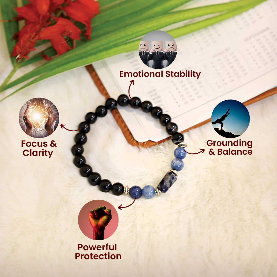 Black Tourmaline Bracelet (Kumbh Rashi) Aquarius - Image 7