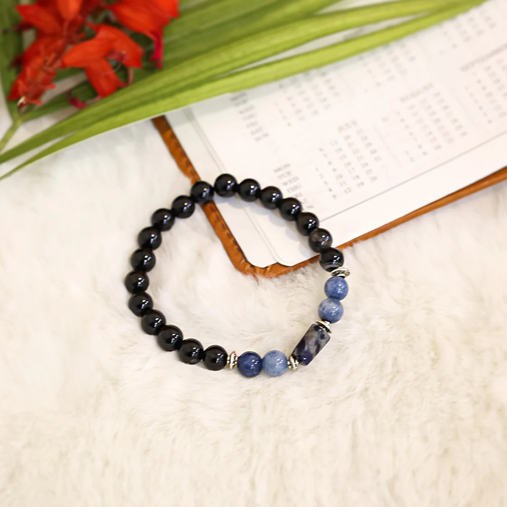 Black Tourmaline Bracelet (Kumbh Rashi) Aquarius - Image 4