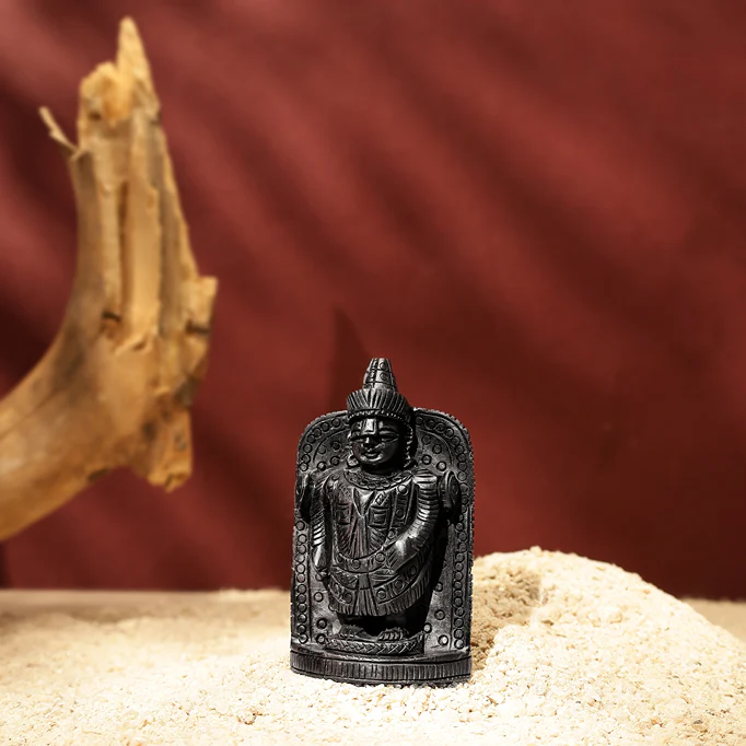 Divine Hindu Lord Venkateswara Karungali Idol - Image 3