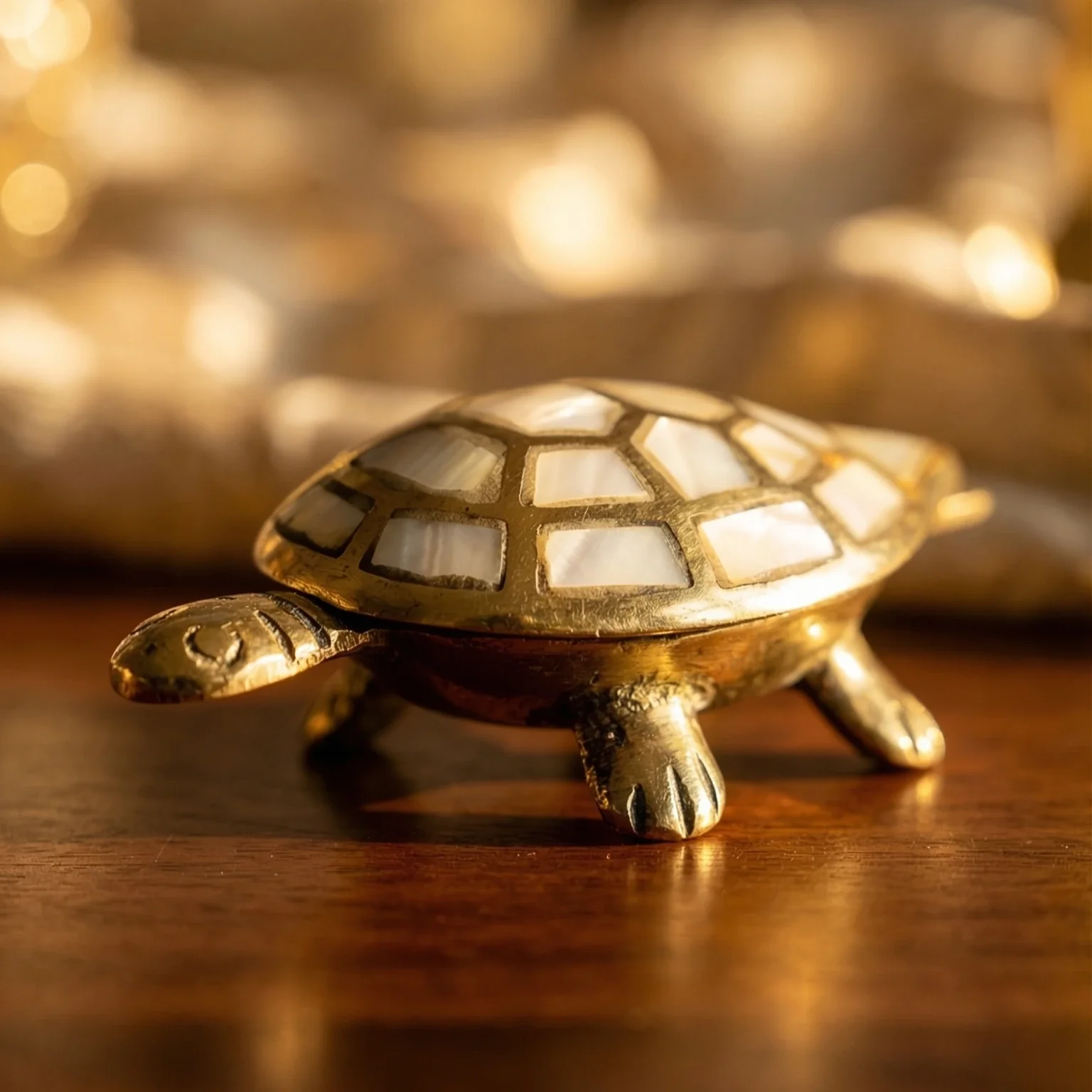 Feng Shui Wealth & Prosperity Brass Turtle - Image 4