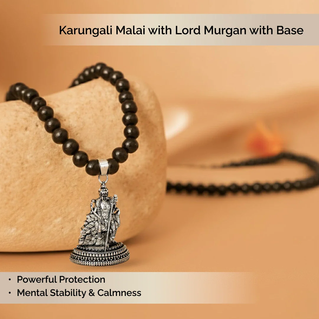 Karungali Malai with Lord Murugan with Base - Image 2