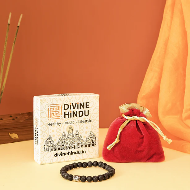 Lava Stone Buddha 7 Chakra Healing Bracelet - Image 6