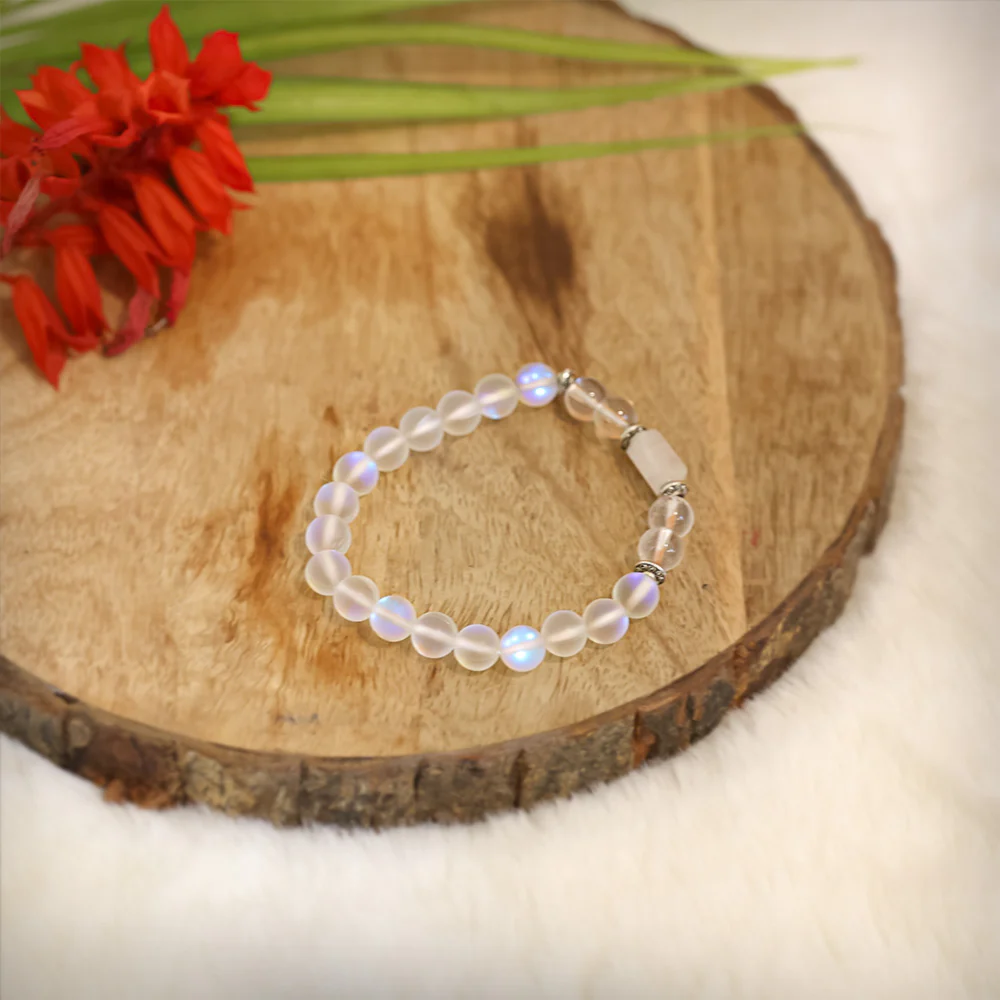 Rainbow Aura Stone Bracelet (Tula Rashi) Libra - Image 3