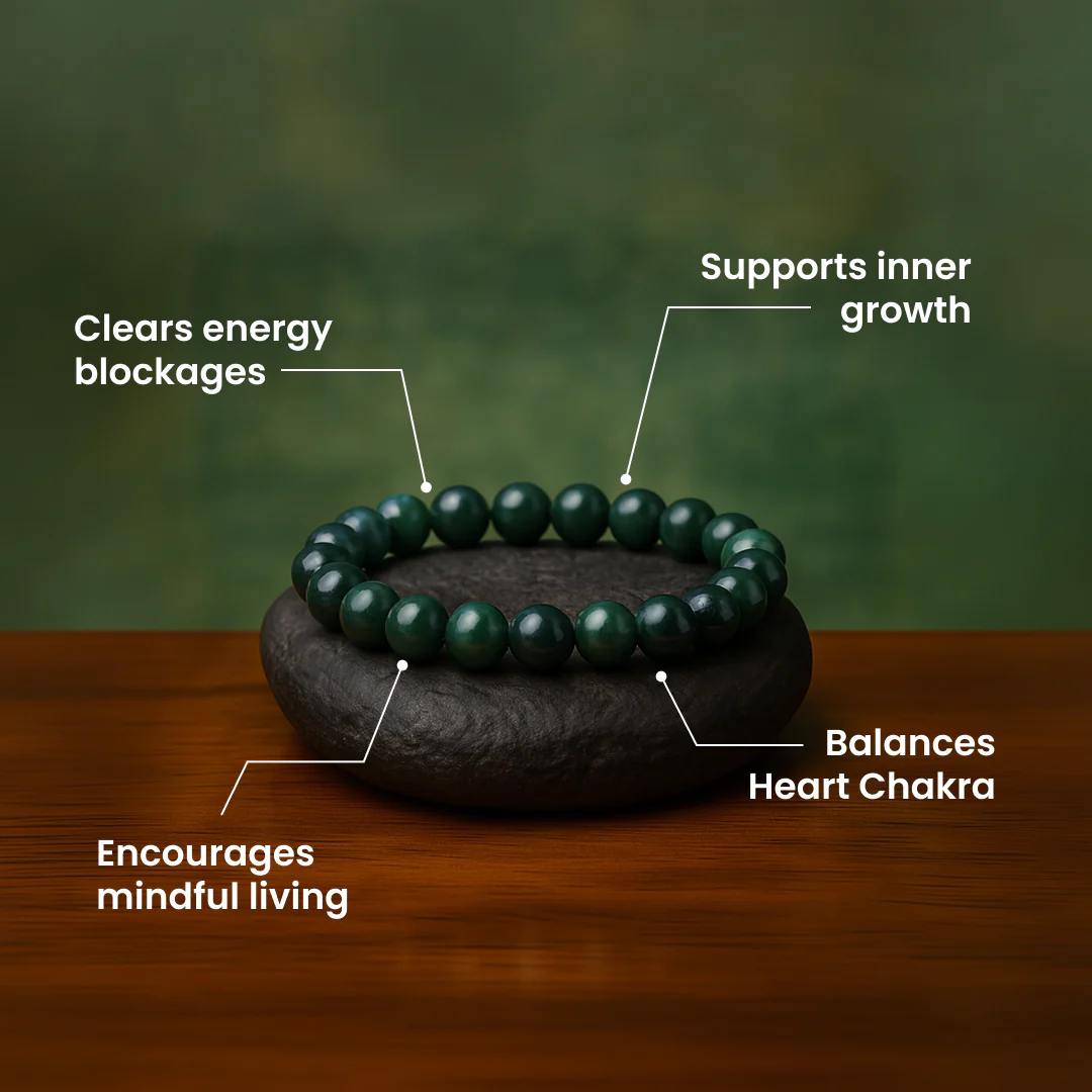 Moss Agate Stone Bracelet - Image 3