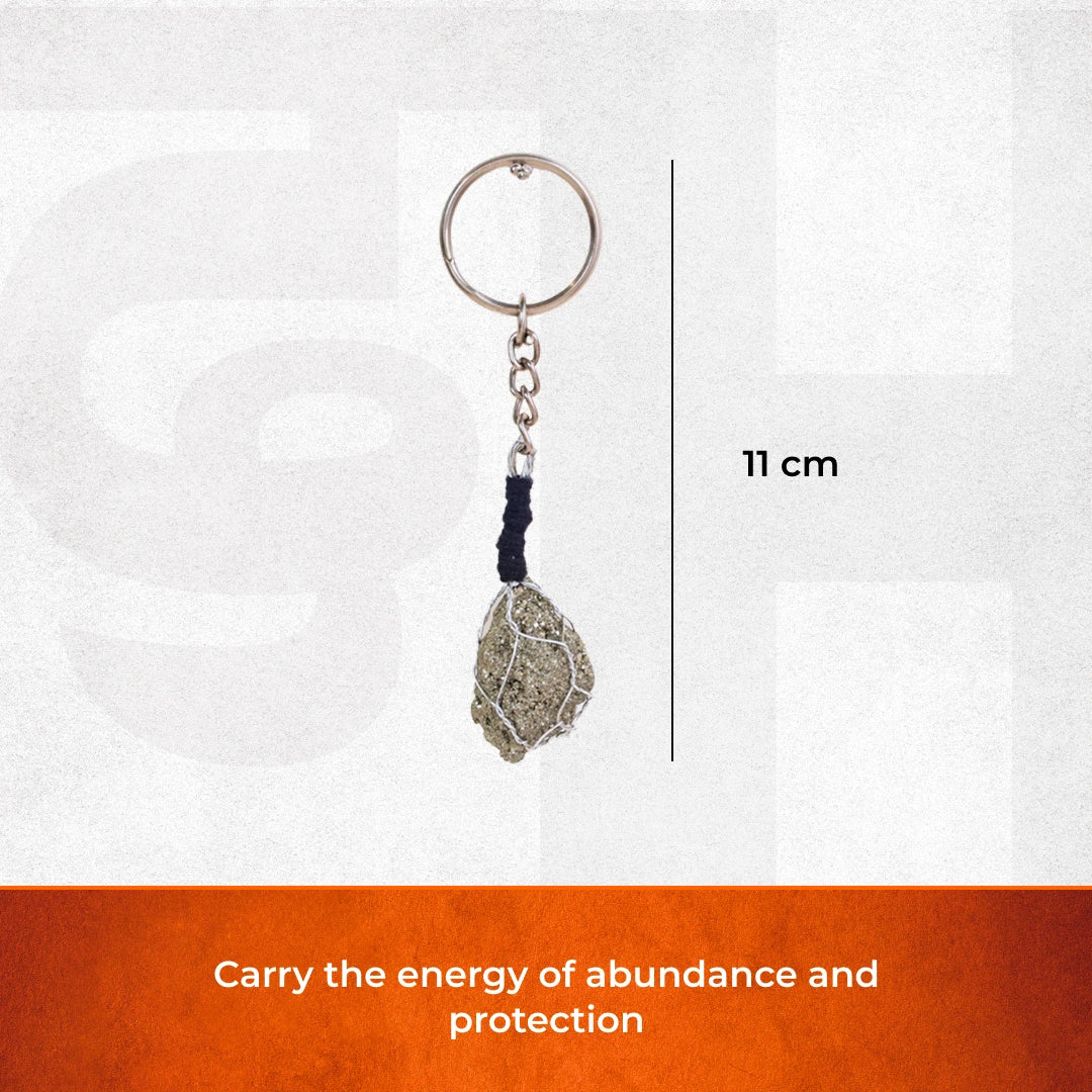Pyrite Key Chain & Bag Charm - Image 3