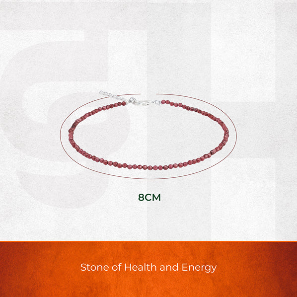 Red Garnet Anklet - Image 6