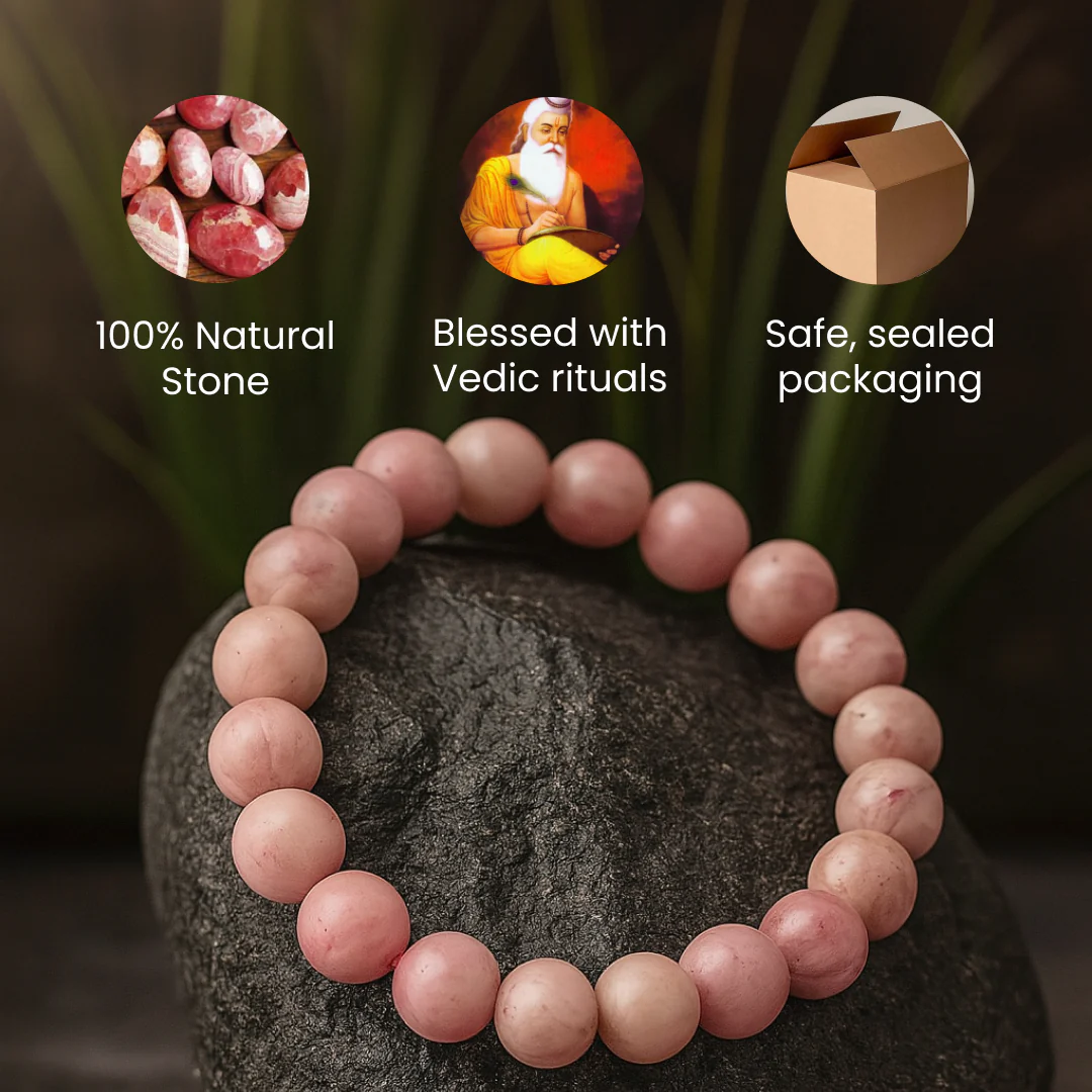 Rhodochrosite Stone Bracelet - Image 5