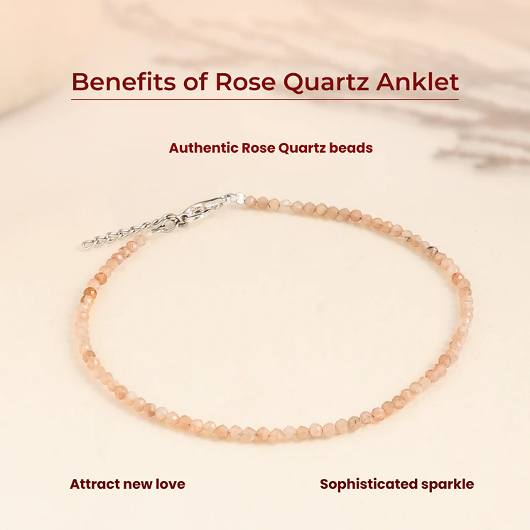 Rose Quartz Anklet - Image 5
