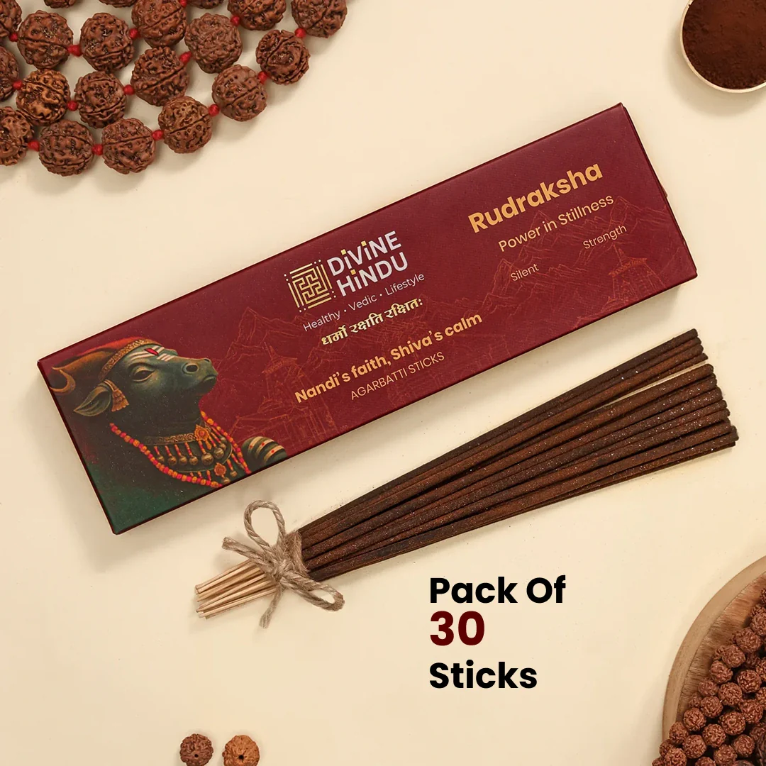 Rudraksha Agarbatti & Agarbatti Stick Holder - Image 4