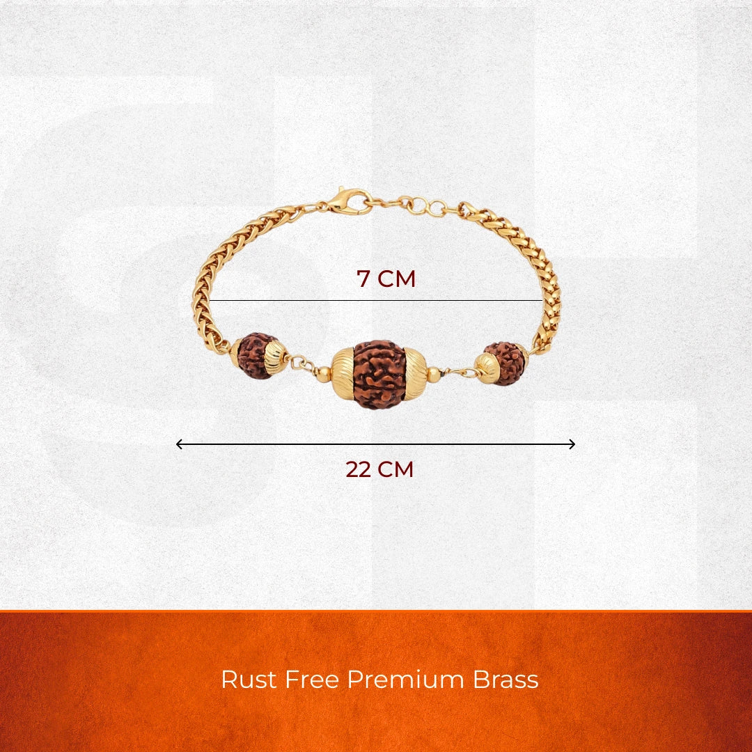 Rudraksha Beads chain Bracelet - Image 5