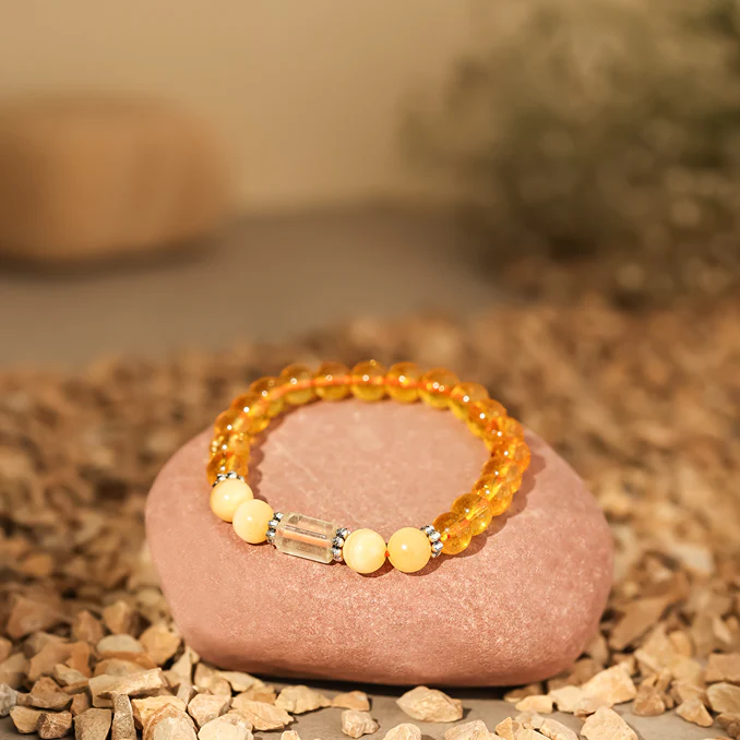Sagittarius (Dhanu Rashi) Stone Bracelet with FREE Raw Selenite Plate - Image 12