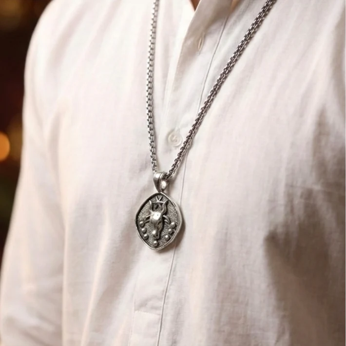 Taurus (Vrushaba) Rashi Pendant - Image 3