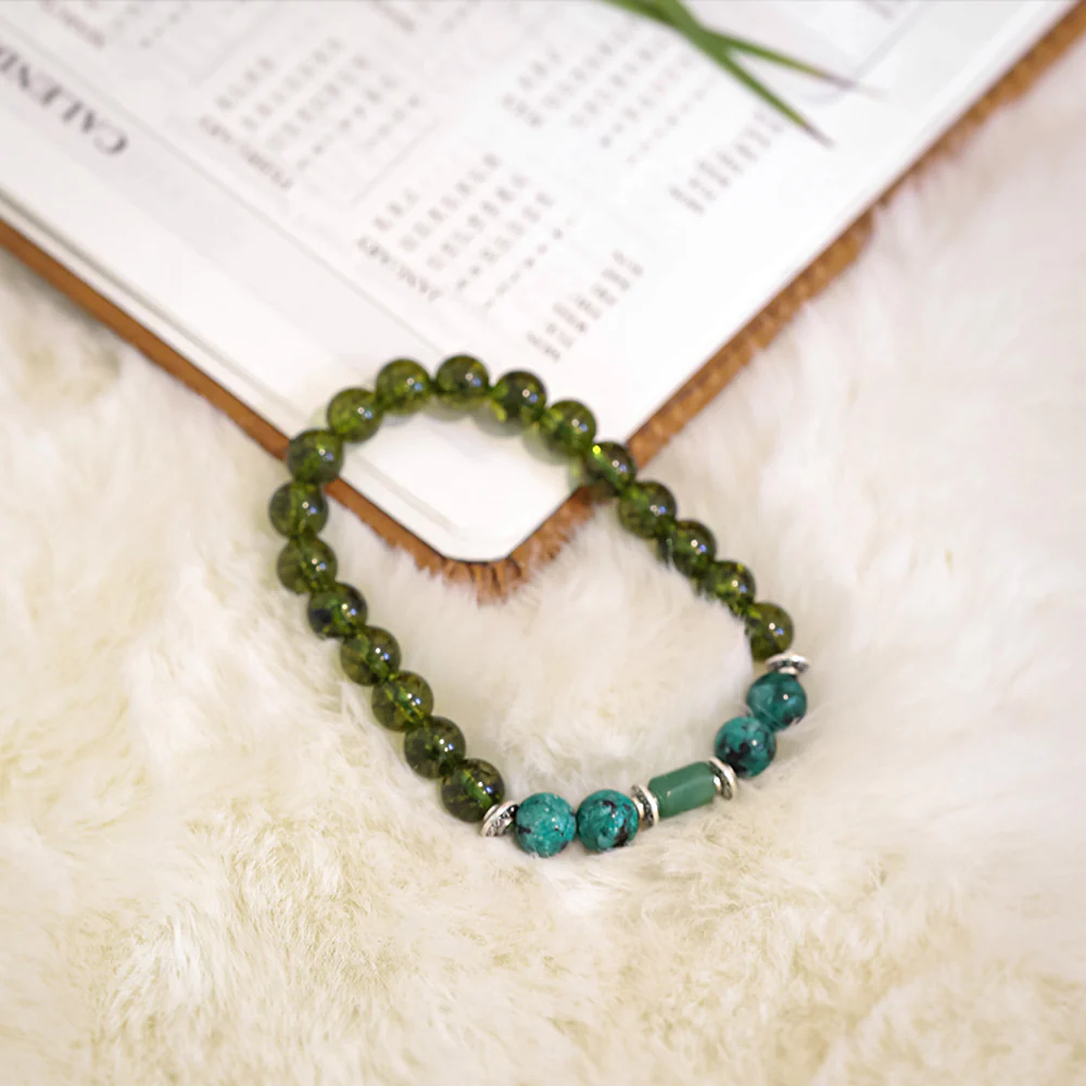 Green Agate Stone Bracelet (Kanya Rashi) Virgo - Image 5