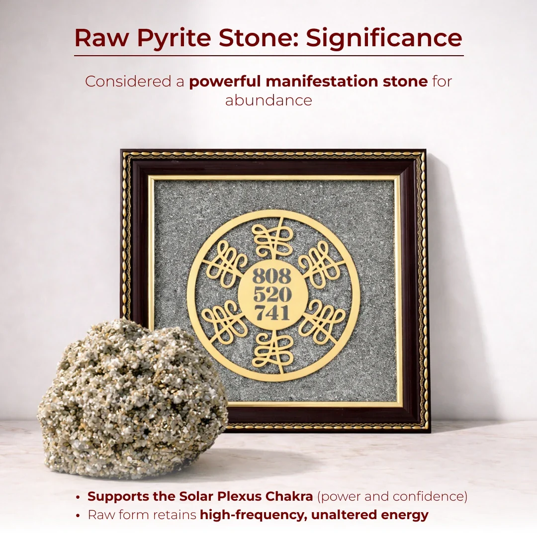 Wealth Code Raw Pyrite Frame for Power & Energy Flow - Image 5